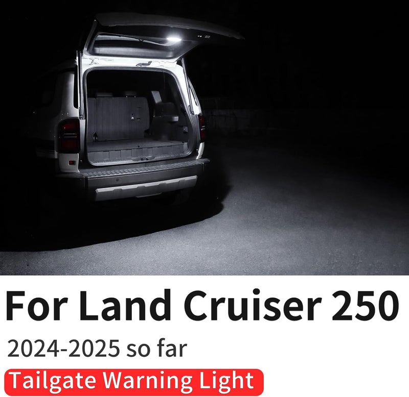 LaIIker أضواء زخرفية لفتحة الصندوق لسيارات تويوتا لاند كروزر 250 1958 برادو Lc250 2024 2025 إضاءة LED عالية السطوع بدون ثقب مقاومة للماء ملحقات تعديل داخلية (فتحة صندوق كهربائية) - Image 3